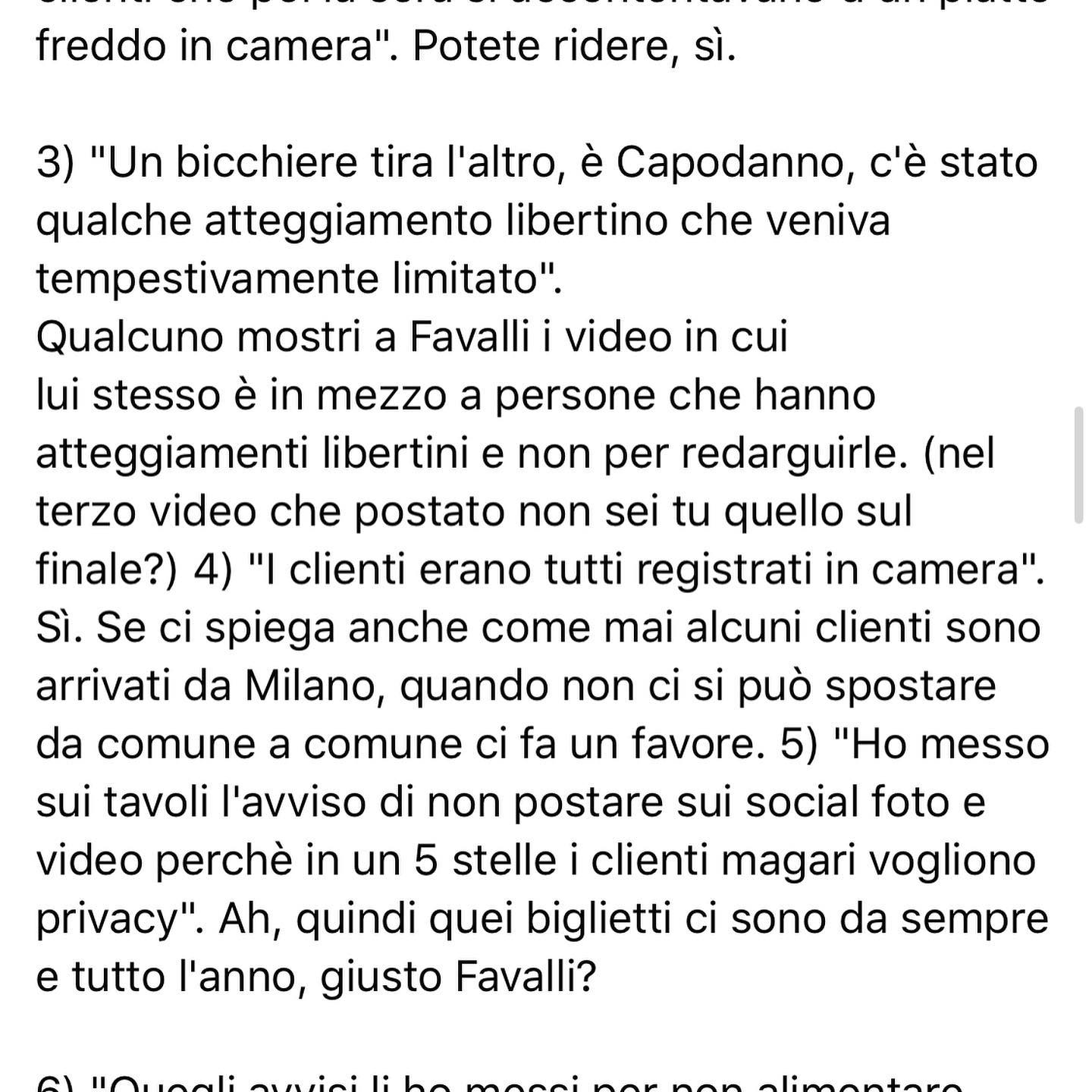 Selvaggia Lucarelli Oggi Ivan Favalli, proprietario dello  si difende dalle accuse riguardo la festi...