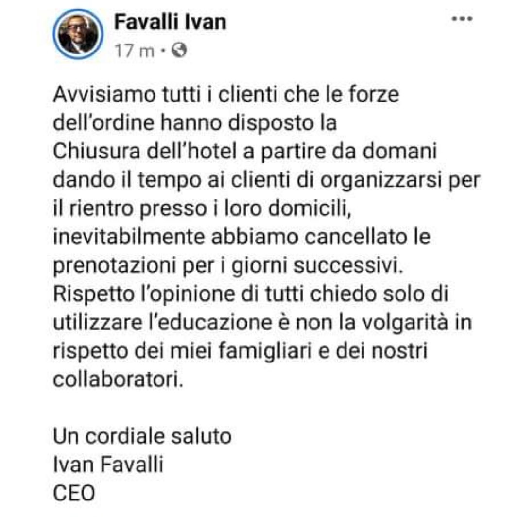 Selvaggia Lucarelli Hanno chiuso l’hotel della festa di Capodanno con conti e contesse che hanno doc...