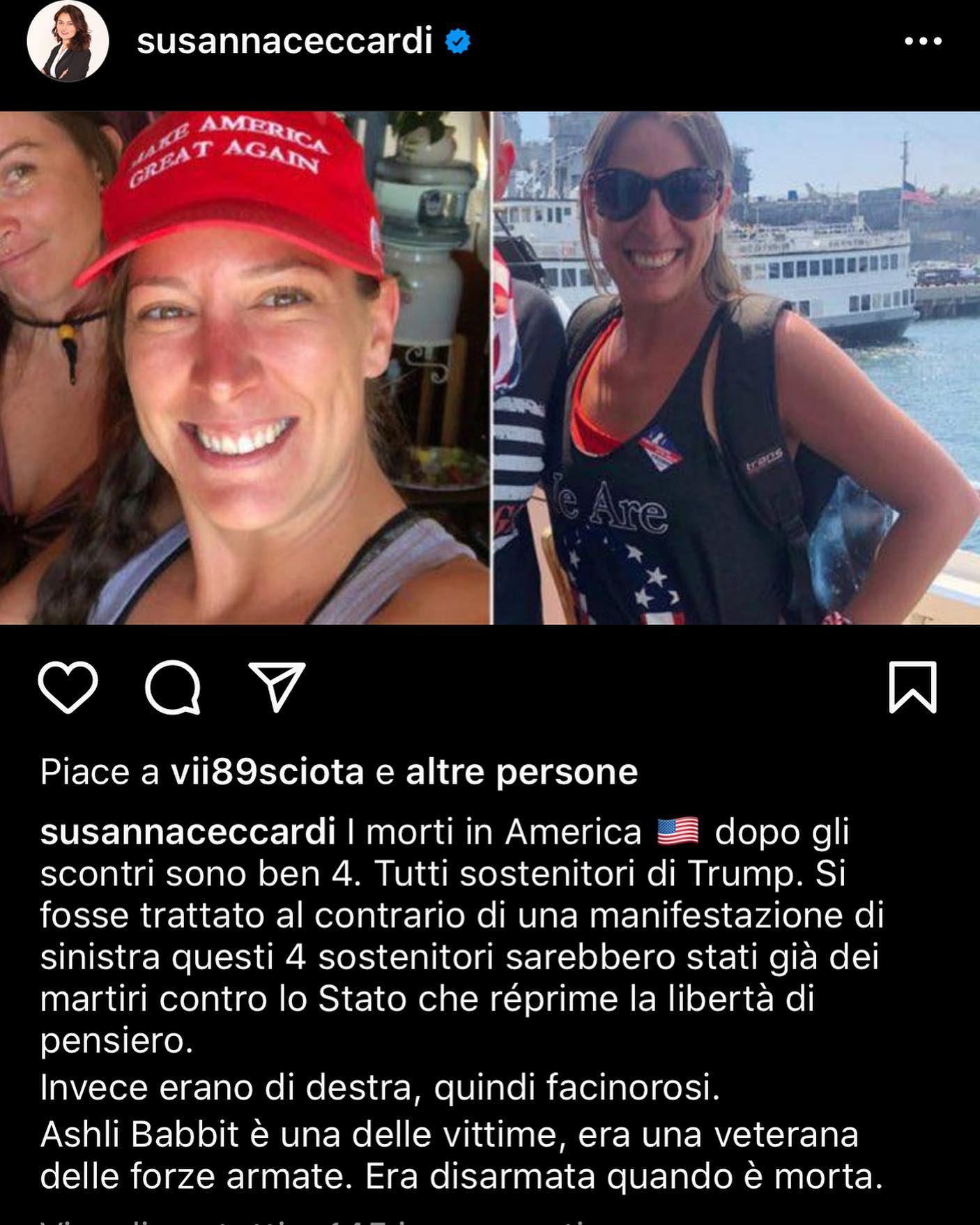 Selvaggia Lucarelli Per quel genio leghista della Ceccardi una manifestazione di gente che manifesta...