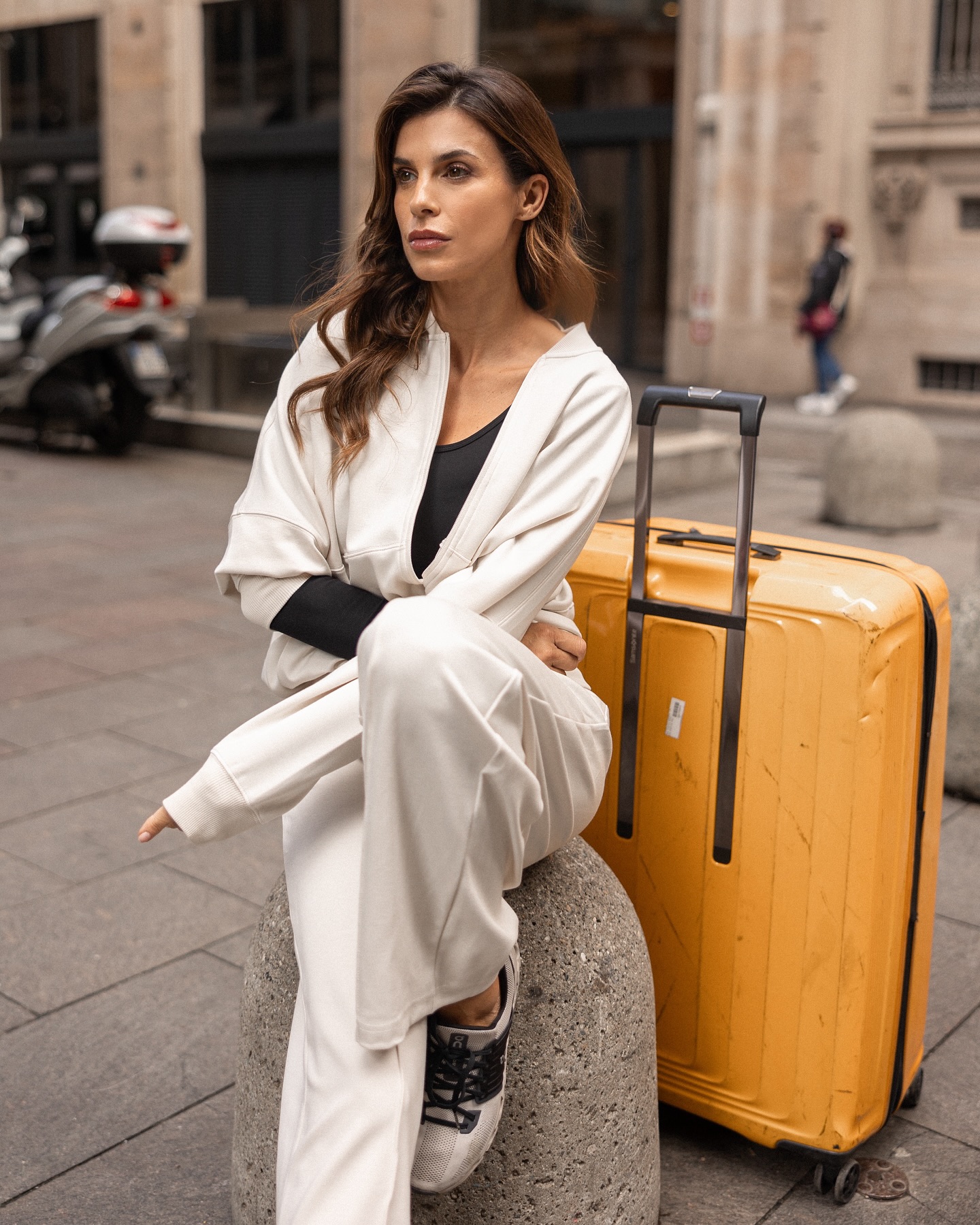 Elisabetta Canalis Travel comfy with the first suit by...